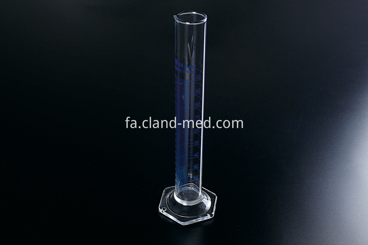 1601H Measuring Cylinder with Glass Hexagonal Base,With Spout Graduated (2)